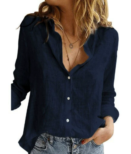 Chemisier Femmes Coton Long Manches
