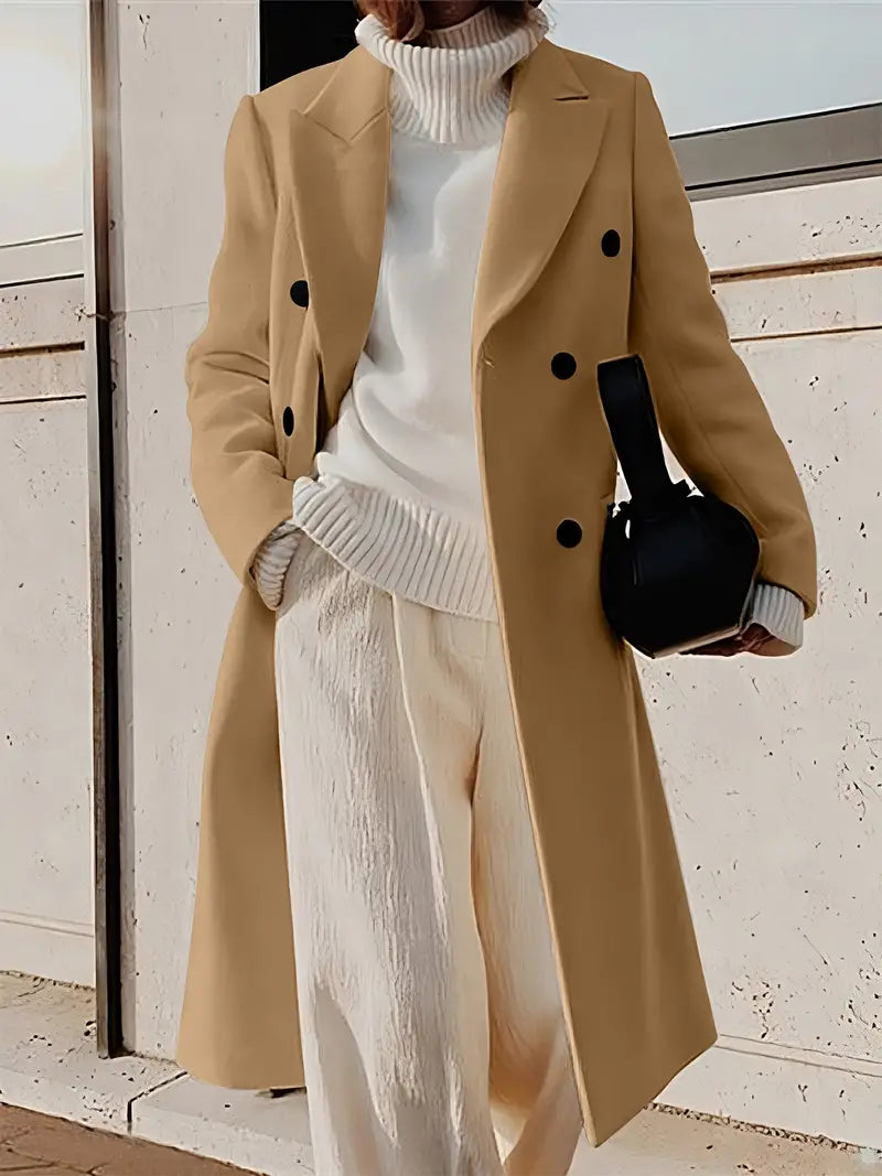 Manteau Femme Élégant - Trench Cachemire Chic et Raffiné - LuxeStyle