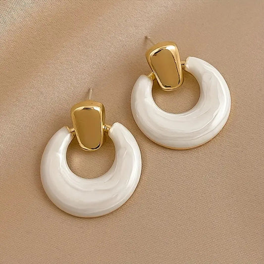 Boucles d'oreilles Colorées en Forme de Plume - LuxeStyle