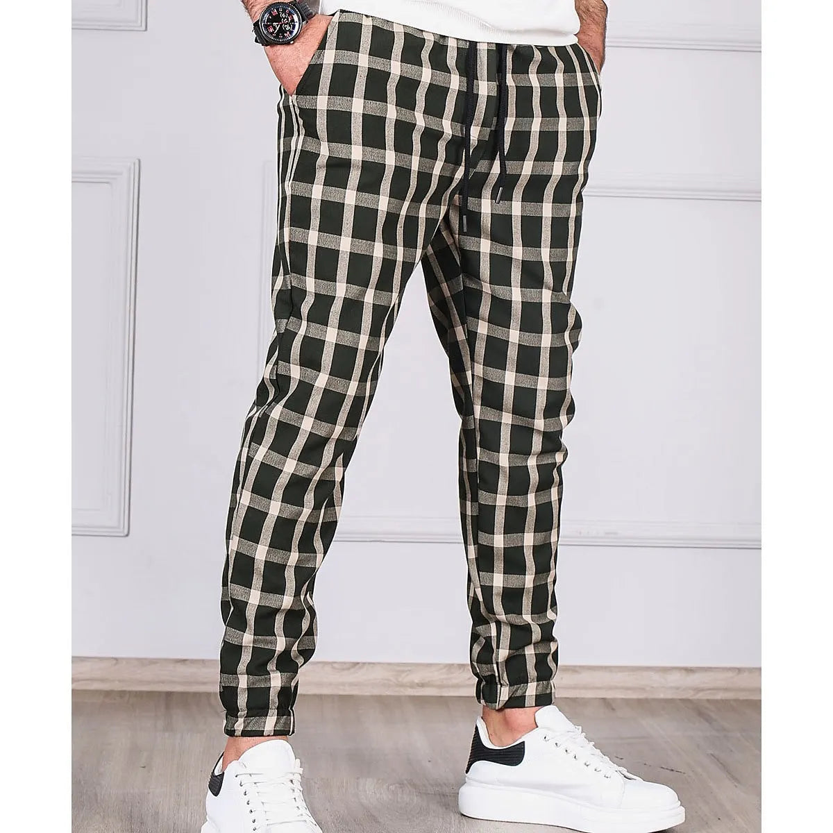Pantalon Chic à Carreaux pour Homme