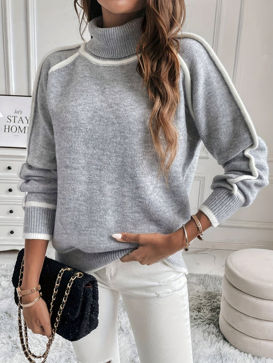 Pull à Manches Longues Femmes Élégant Pour Printemps - LuxeStyle