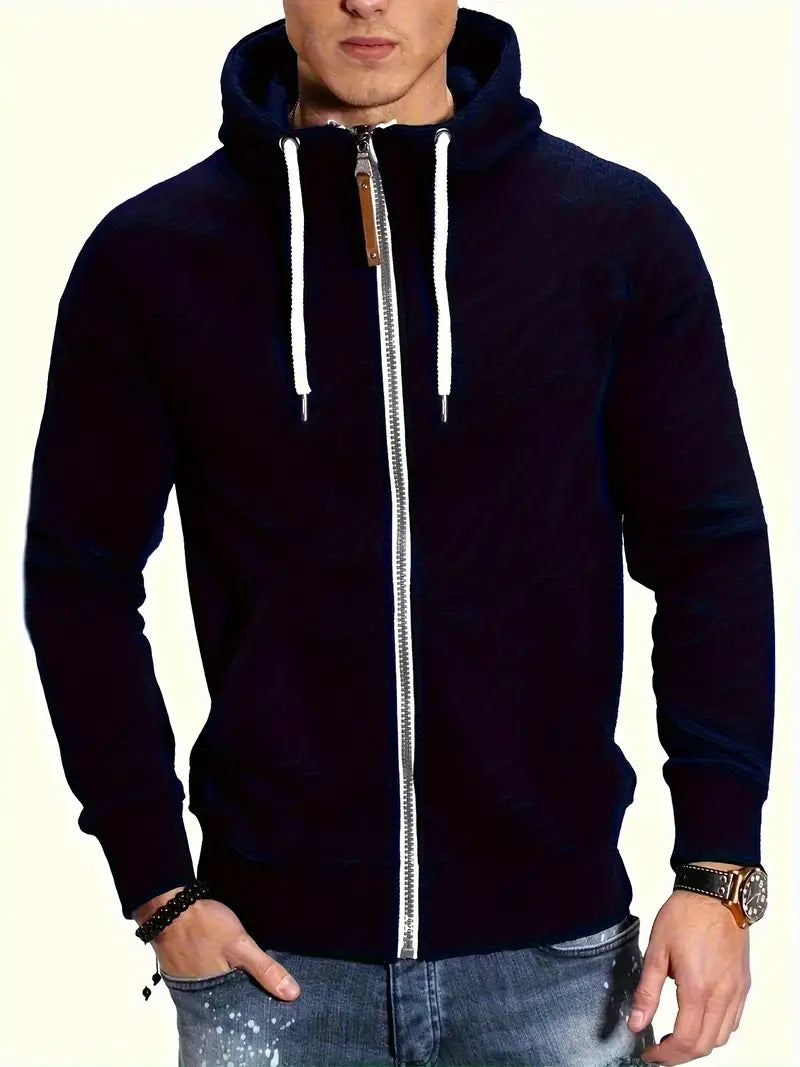 Sweat À Capuche Streetwear Zippé Pour Homme