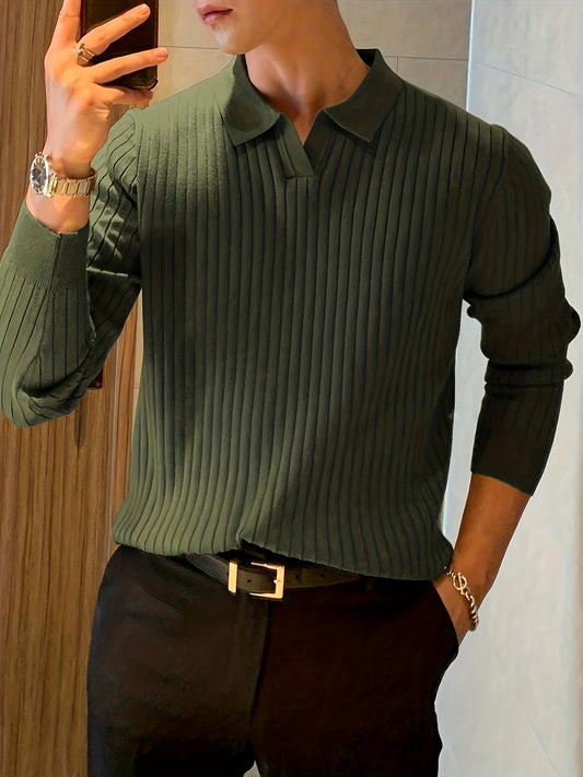 Pull Polo Classique Col Revers pour Homme | Parfait pour Travail - LuxeStyle