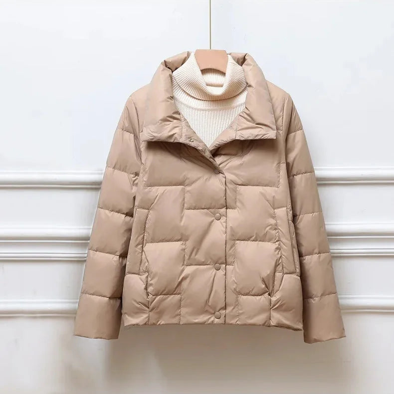 Veste Hivernale Douillette pour Femme avec Décoration Brodée