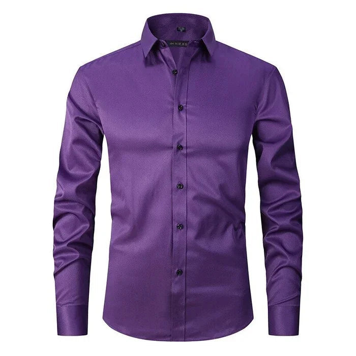 Chemise Homme Stylique à Manches Longues Classique