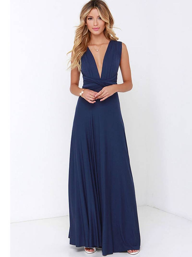 Robe de Soirée Élégante Femme - Robe Longue Polyvalente