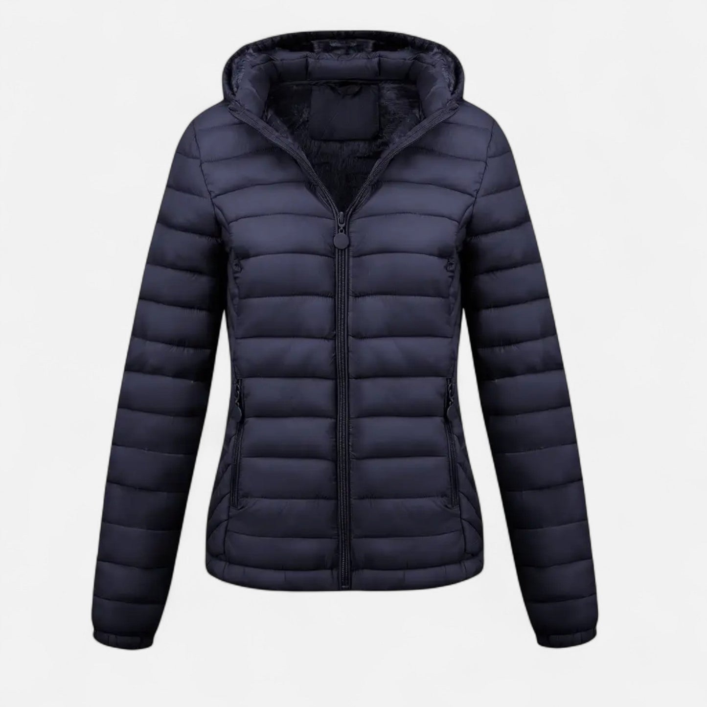 Veste d'hiver doublée noire pour femme