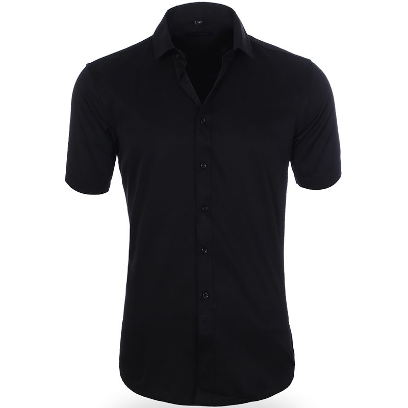 Chemise Homme Décontractée Manches Courtes Marine