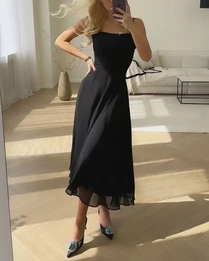 SoieLumia™ – Robe Femme Longue en Mousseline de Soie Élégante et Aérée
