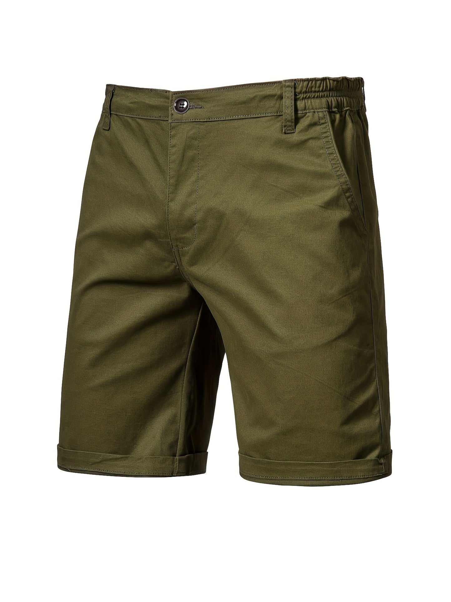 Short Décontracté Homme Coton Élastiqué Gris