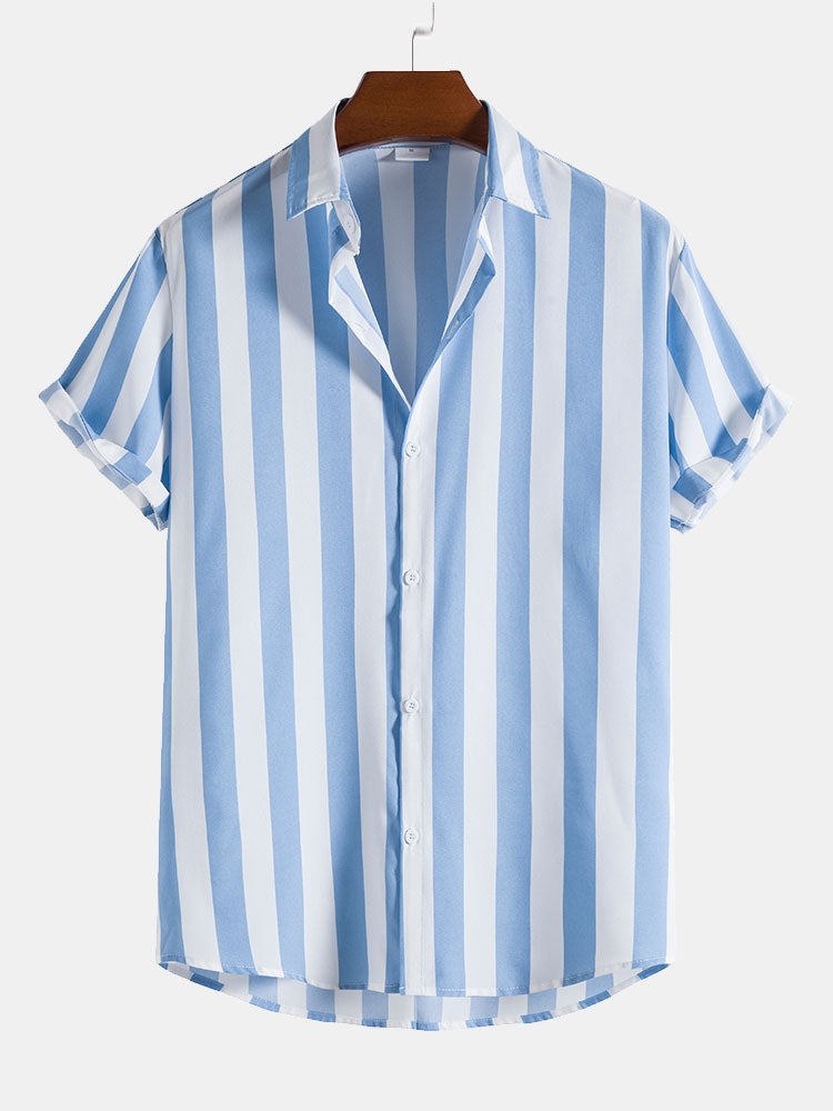Chemise À Rayures Élégantes Pour Homme