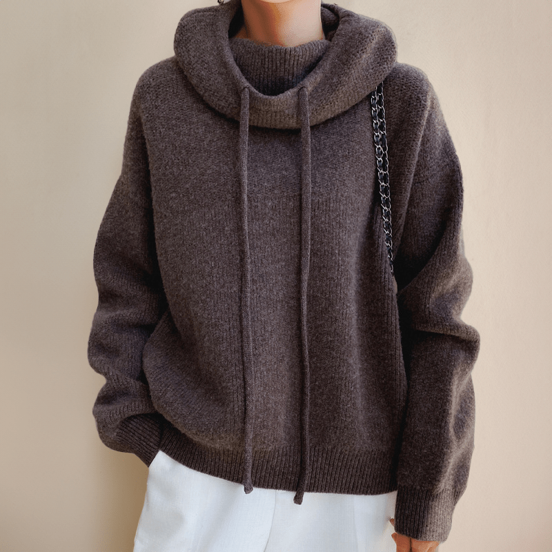 Pull Capuche Tricot Trendy Femme