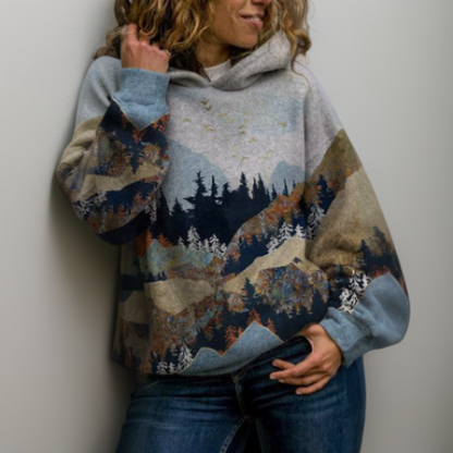 Sweat À Capuche Coloré Confortable pour Femme