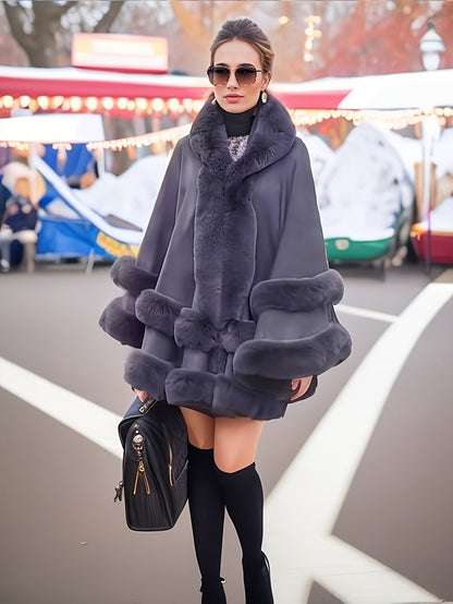 Manteau Long Élégant avec Capuche pour Femme - LuxeStyle