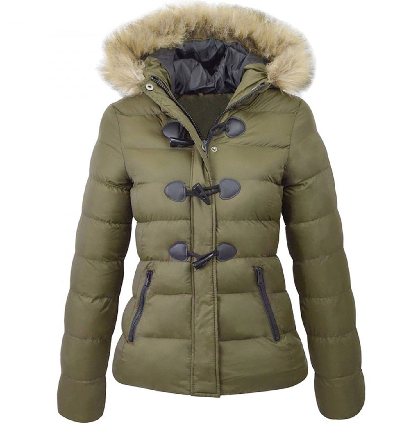 Manteau Hiver Homme Noir Long avec Capuchon