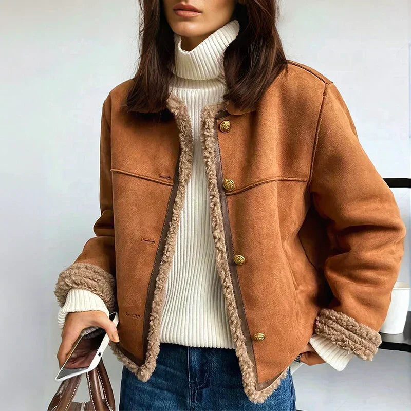 Veste Hiver Chaud Mi-Longue pour Femme