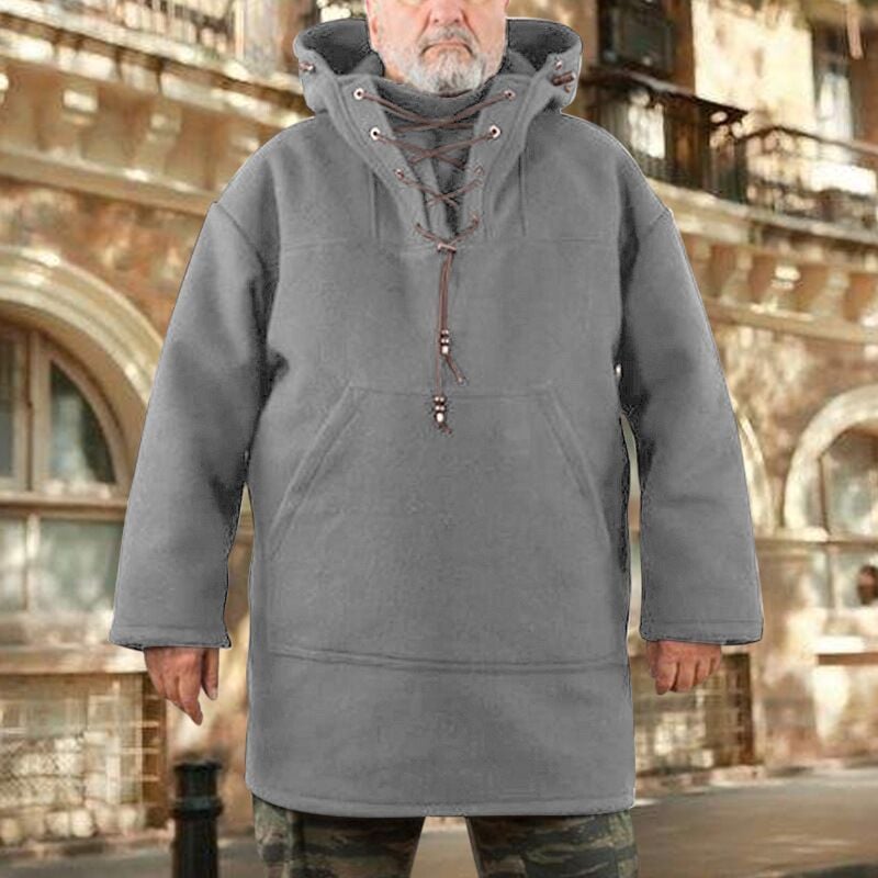 Veste Hiver Élégante avec Capuche et Poche Avant