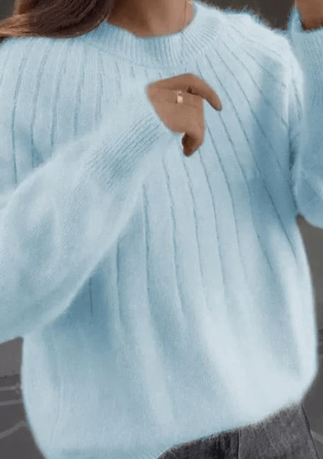Pull Femme Laine Marine Chaud