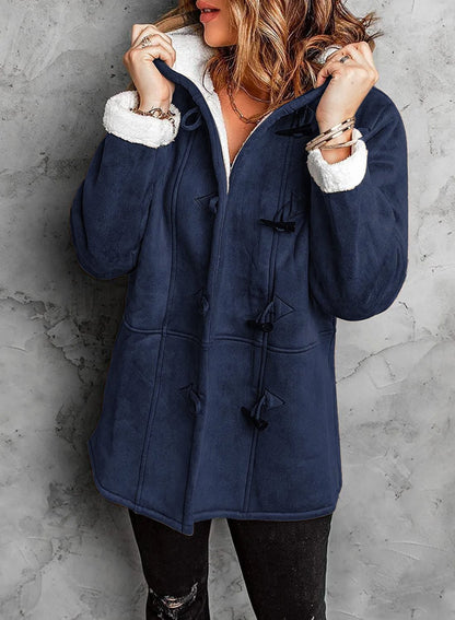Manteau Femme Hiver Doux et Chic en Cuir