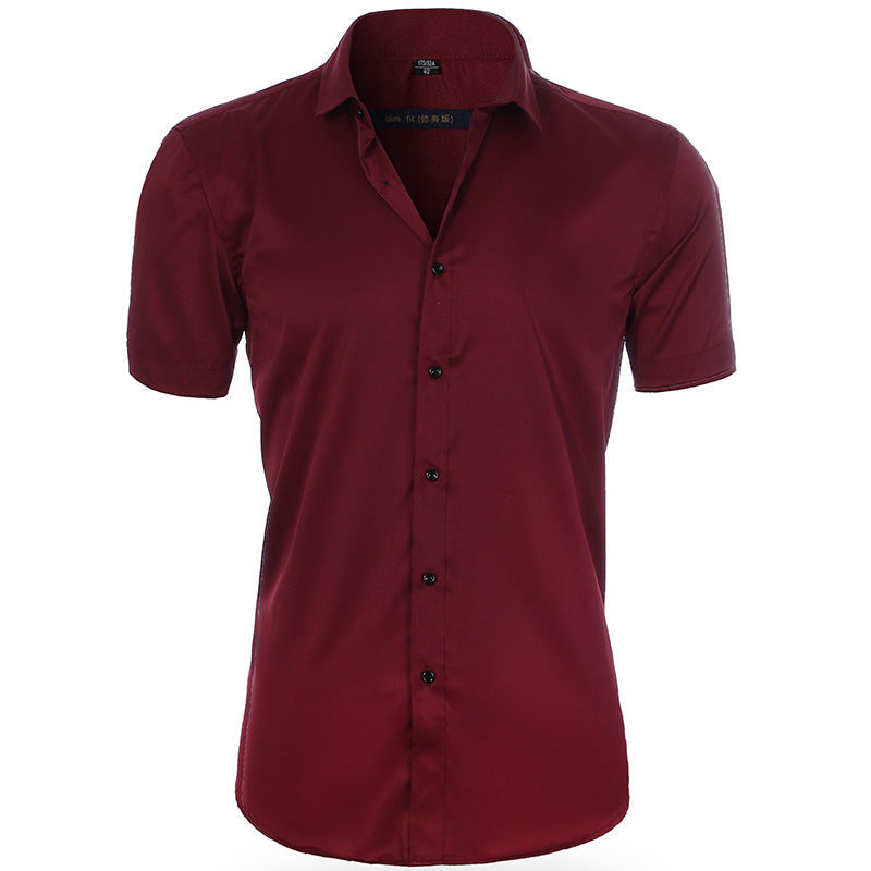 Chemise Homme Décontractée Manches Courtes Marine