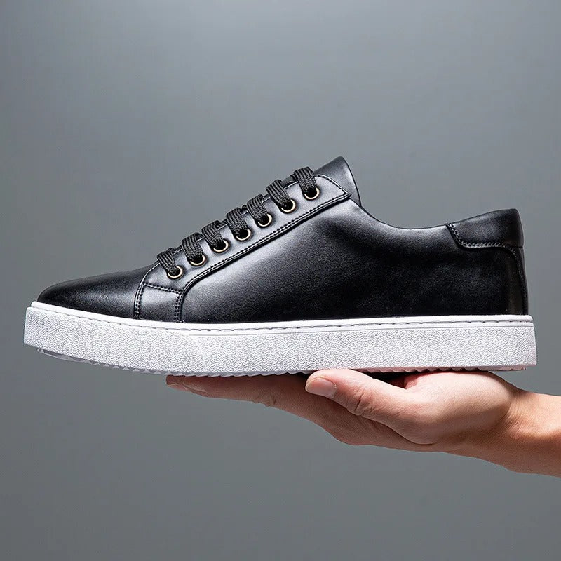 Baskets Cuir Classiques pour Homme - Chaussures Élégantes en Cuir Authentique - LuxeStyle