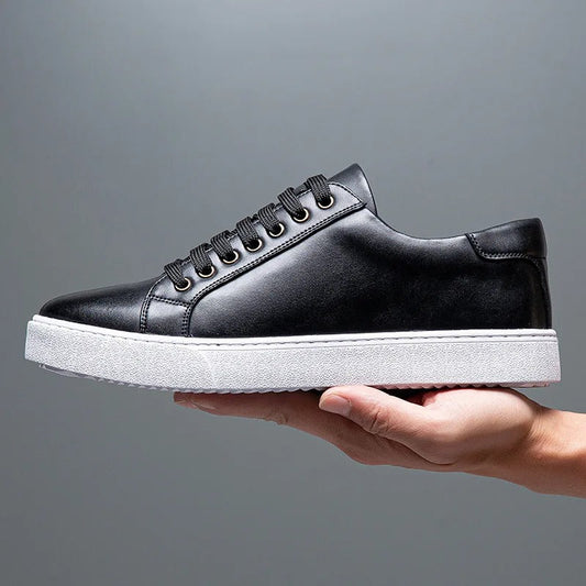 Baskets Cuir Classiques pour Homme - Chaussures Élégantes en Cuir Authentique - LuxeStyle