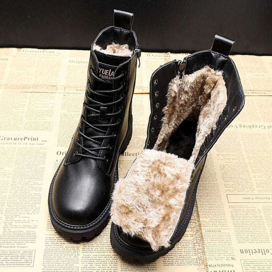 Bottes Hiver Cuir Luxe Homme - LuxeStyle