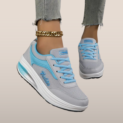 Baskets Femmes Gris Bleu Hautes Performances - LuxeStyle