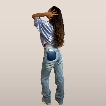 Blouson femme légère bleu ciel - LuxeStyle