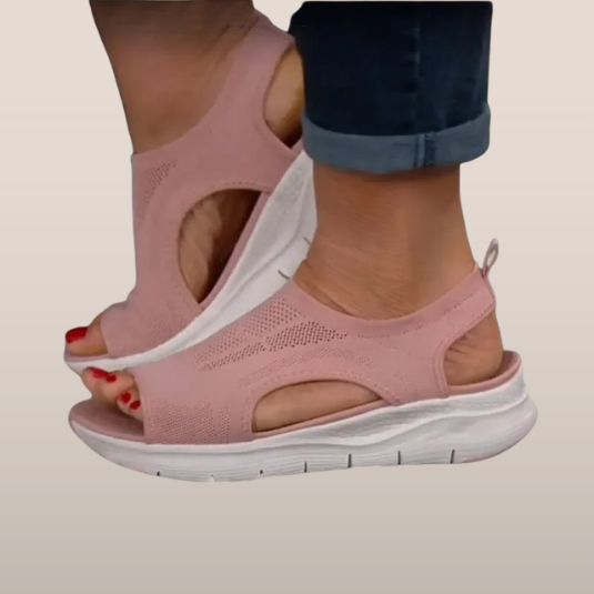 Sandales Femmes Roses à Talon Plat - LuxeStyle