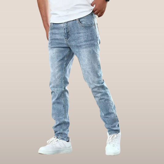 Jean Détente Homme Bleu Foncé Relaxe - LuxeStyle