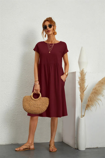 Robe Femme Chic Longue - Modèle Éternel avec Taille Avantageuse & Détails Raffinés