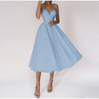 NocturnaVie™ – Robe Femme Longue Élégante en V pour Soirées Spéciales