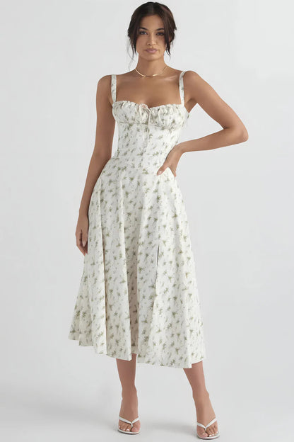 Fleugante™ – Robe d'Été Femme Chic à Bretelles Imprimé Floral