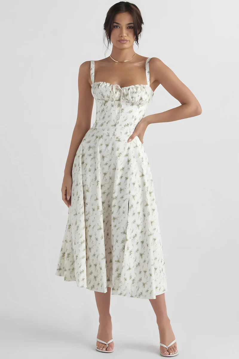 Fleugante™ – Robe d'Été Femme Chic à Bretelles Imprimé Floral