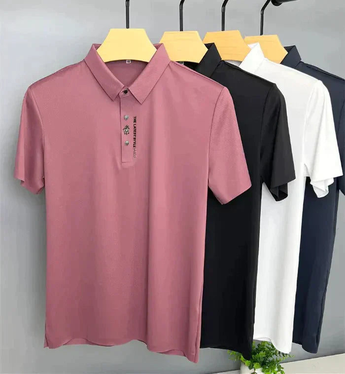 Polo Homme Slim Fit Manches Courtes - LuxeStyle