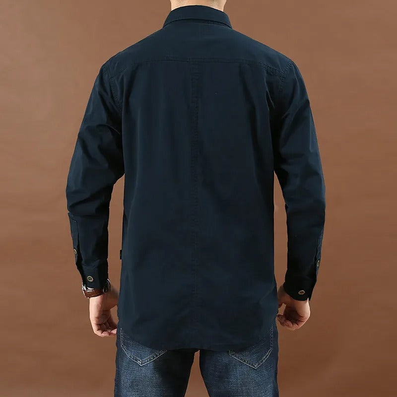 Chemise Homme Manches Longues Élégante et Confortable
