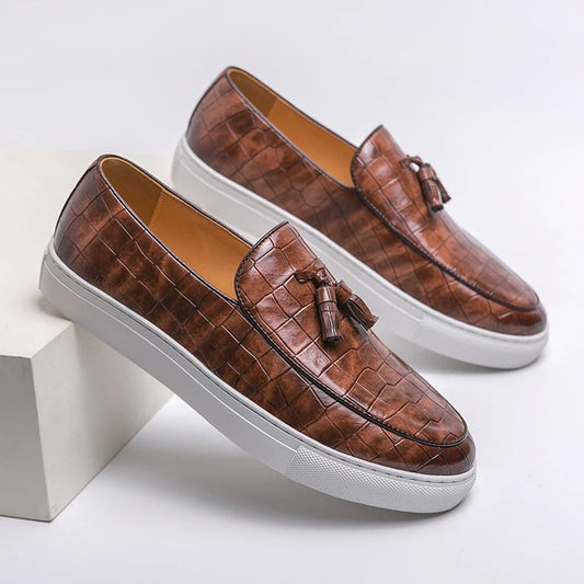 LoftEase™ – Mocassin Homme Élégant en Similicuir Confortable