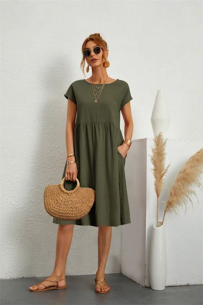 Robe Femme Chic Longue - Modèle Éternel avec Taille Avantageuse & Détails Raffinés