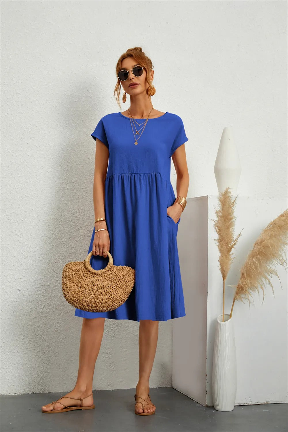 Robe Femme Chic Longue - Modèle Éternel avec Taille Avantageuse & Détails Raffinés