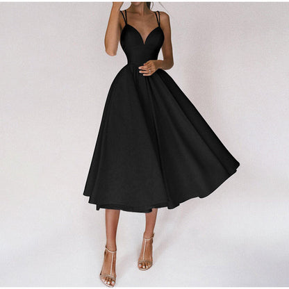 NocturnaVie™ – Robe Femme Longue Élégante en V pour Soirées Spéciales