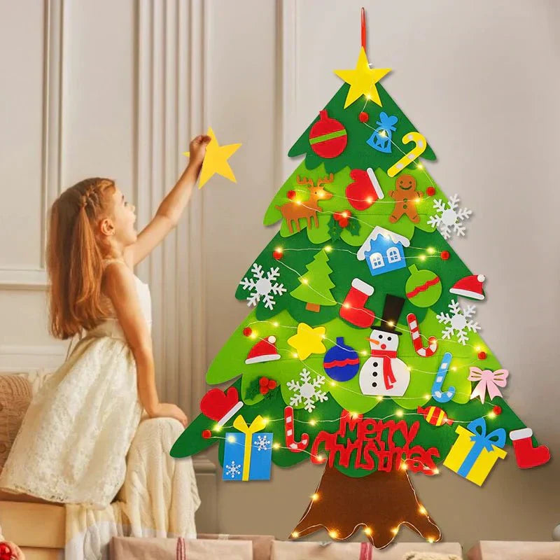 Arbre de Noël en Felt Éducatif