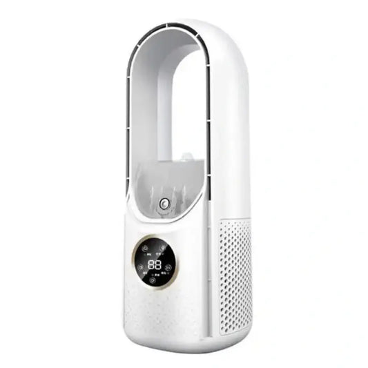 Ventilateur Silencieux Blanc à Écran LCD - LuxeStyle