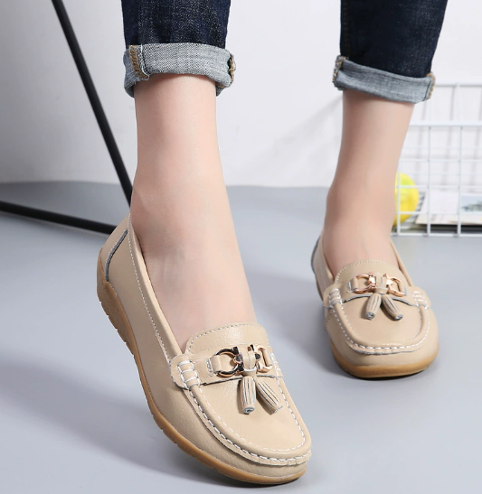 Mocassins Femmes Cuir Confortable