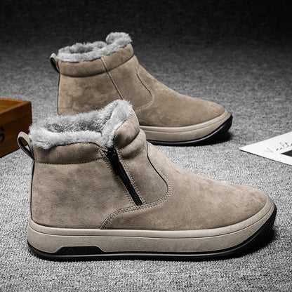 Bottes Hiver Zippées Isolées pour Extérieur Résistant