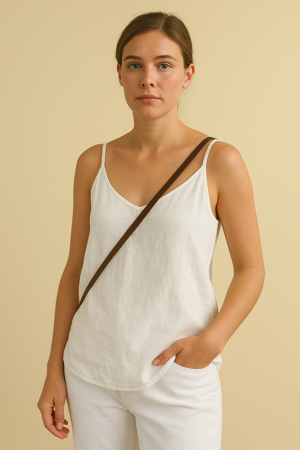 Débardeur Élégant pour Femme en Bleu Marine