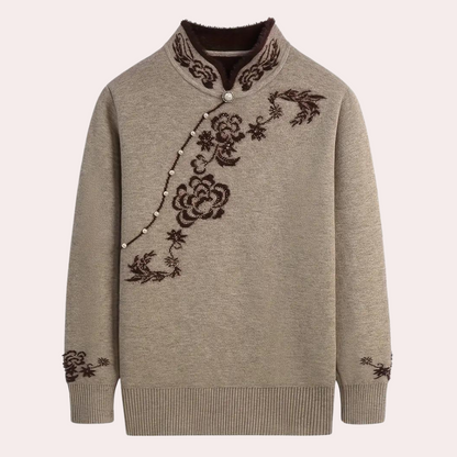 EMILIYA - Pull de Style Rétro pour Femme