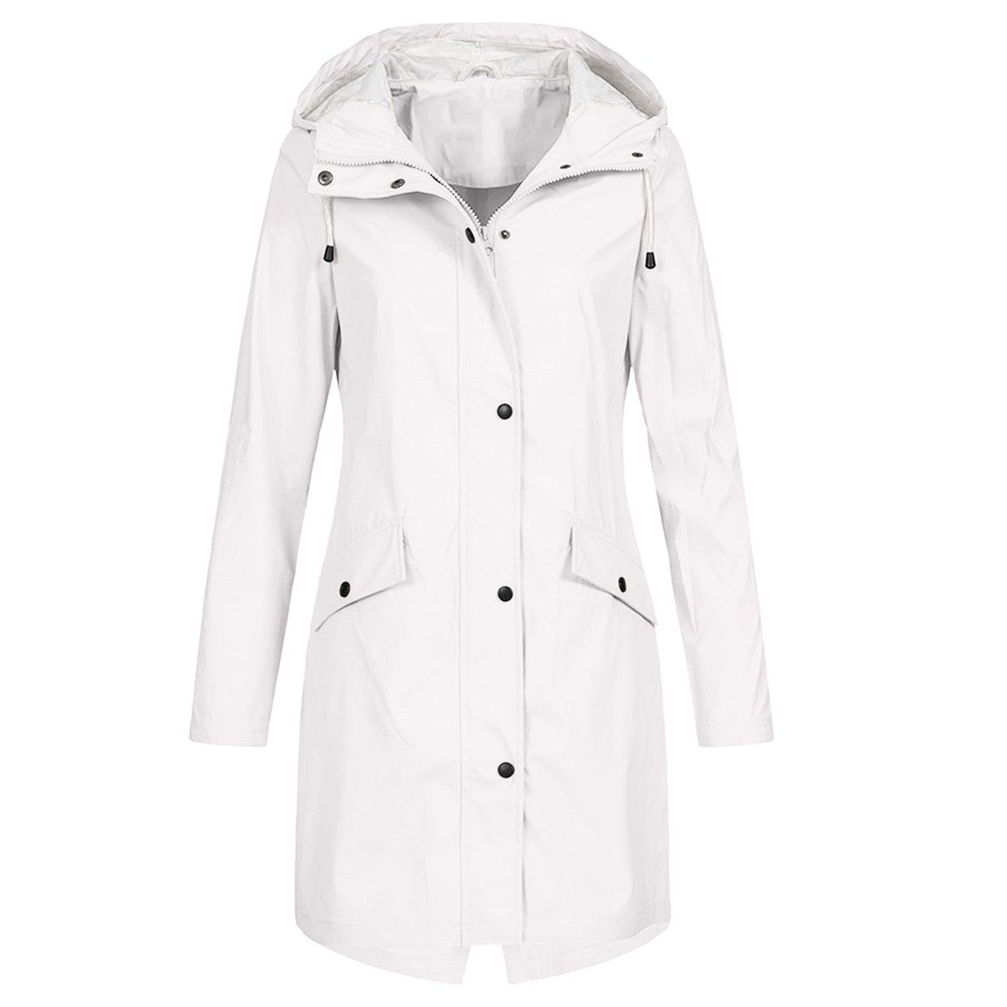 Veste De Pluie Longue Pour Femmes | Fermeture Éclair