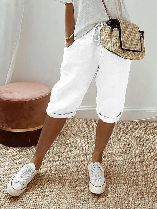 Pantalon Femme Élégant - Taille Haute Confortable et Légère - LuxeStyle