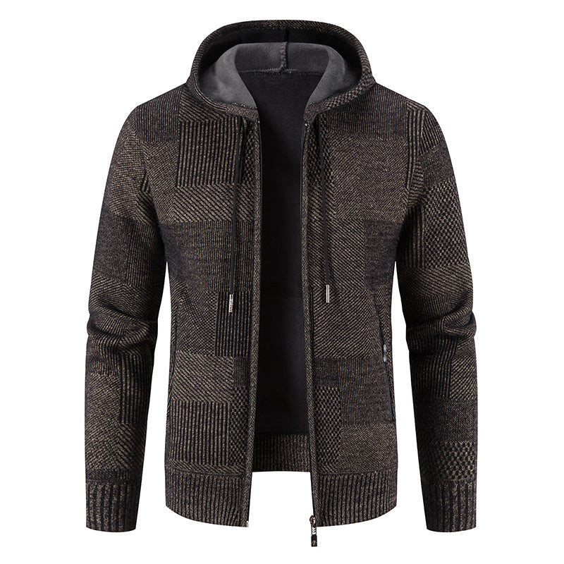 Veste à capuche homme patchwork tendance - LuxeStyle